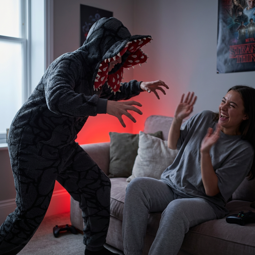 Viral Çiçek Canavarı Demogorgon Tulumu